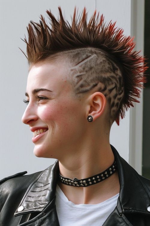 Mohawk F R Frauen Ideen F R Punkige Haarschnitte Hairtastic De