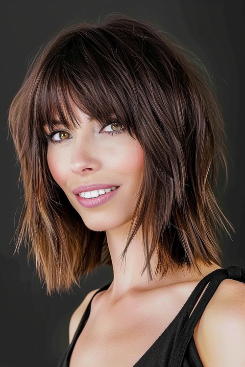 Fransiger Long Bob: 61+ Schnitte für modernen Chic - hairtastic.de