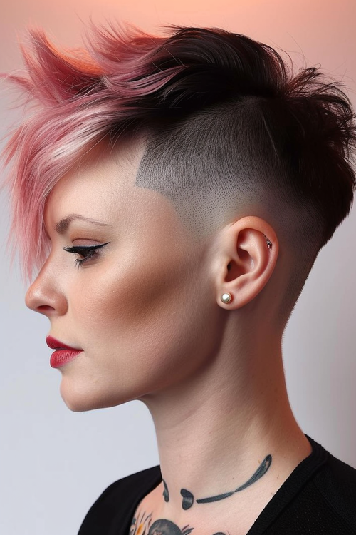 Pink Undercut Frisuren: 47+ erfrischend freche Looks - hairtastic.de